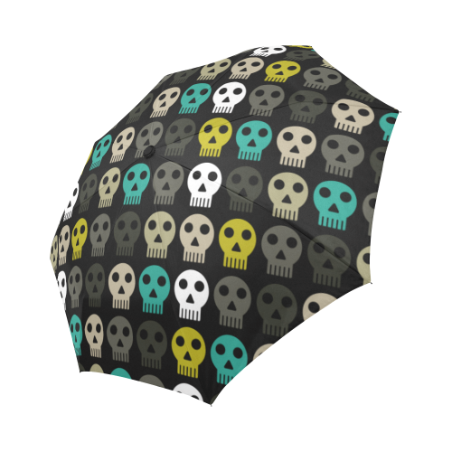 funky dead skulls Auto-Foldable Umbrella (Model U04)