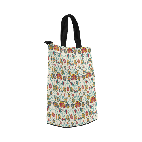 Loveley Batik Flowers Nylon Lunch Tote Bag (Model 1670)
