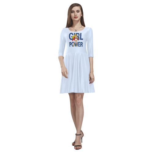 Girl Power (She-Ra) Tethys Half-Sleeve Skater Dress(Model D20)