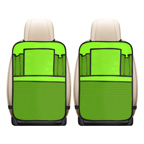 color chartreuse Car Seat Back Organizer (2-Pack)