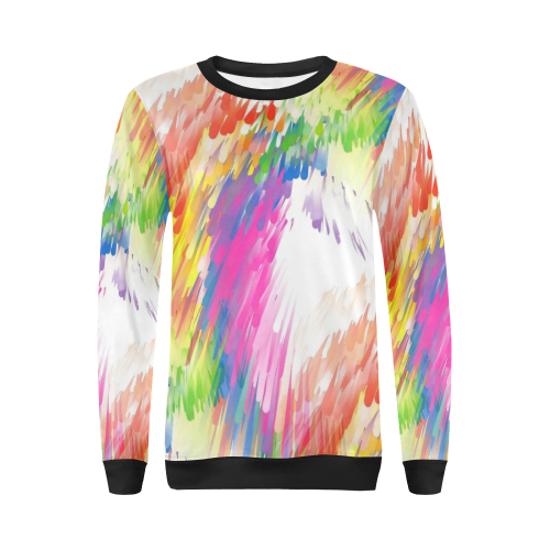 Colors by Nico Bielow All Over Print Crewneck Sweatshirt for Women (Model H18)