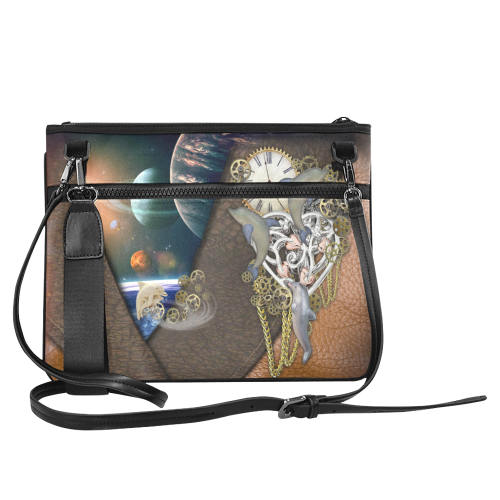 Our dimension of Time Slim Clutch Bag (Model 1668)