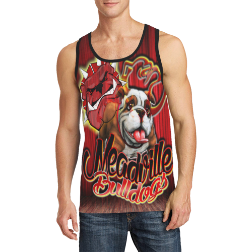 Meadville Bulldogs - Curtain Men's All Over Print Tank Top (Model T57)