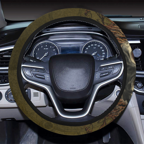 Awesome dark skull Steering Wheel Cover with Elastic Edge
