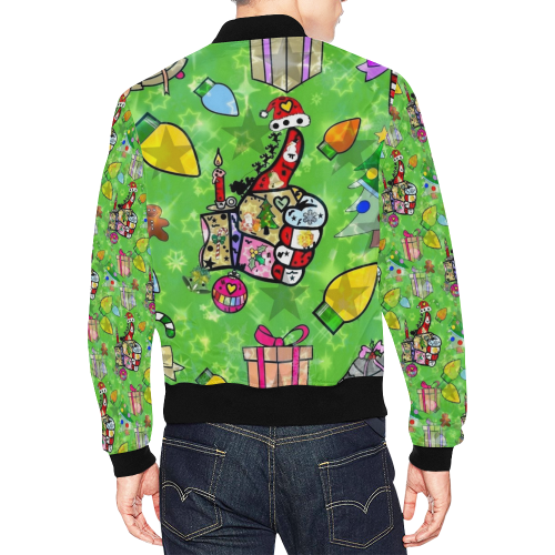 Like Christmas by Nico Bielow All Over Print Bomber Jacket for Men (Model H19)