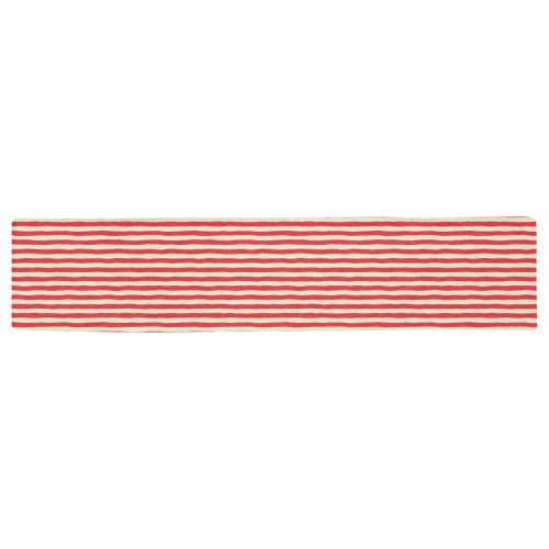 Centennial Cookies Stripes in Red Table Runner 16x72 inch