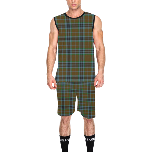 MacTavish Hunting Tartan All Over Print Basketball Uniform