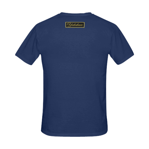 Navy All Over Print T-Shirt for Men (USA Size) (Model T40)