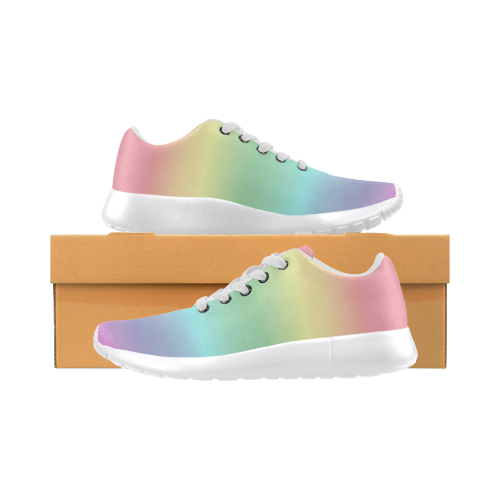 Pastel Rainbow Women’s Running Shoes (Model 020)