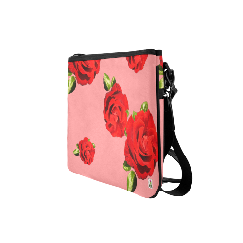 Fairlings Delight's Floral Luxury Collection- Red Rose Slim Clutch Bag 53086a9 Slim Clutch Bag (Model 1668)