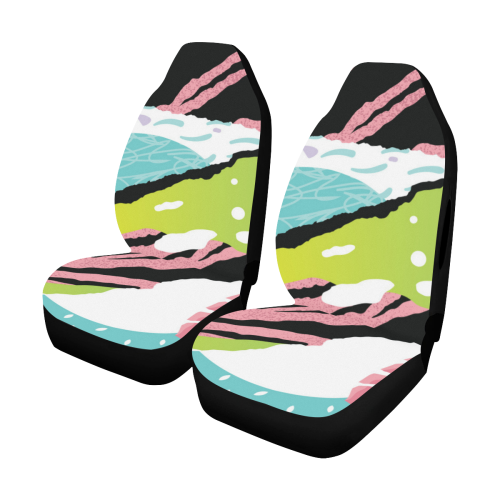Pop Art Pink Car Seat Cover Airbag Compatible (Set of 2)