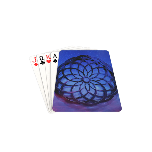 Mystical Orb Blue Purple Playing Cards 2.5"x3.5"
