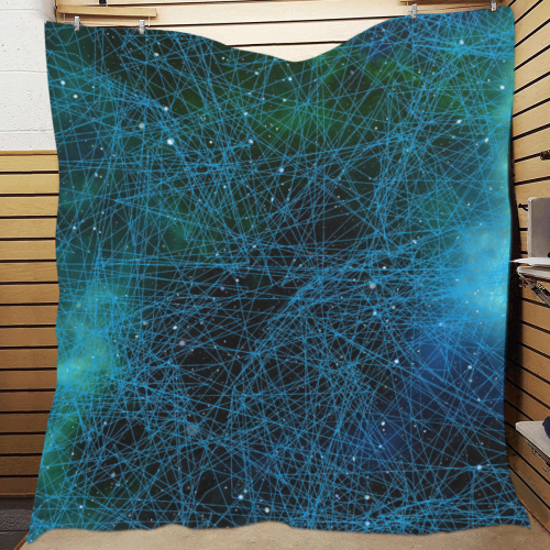 System Network Connection Quilt 70"x80"