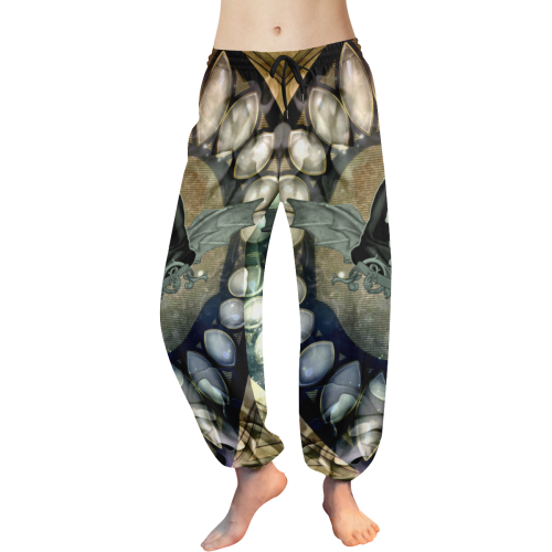 Awesome scary skull Women's All Over Print Harem Pants (Model L18)