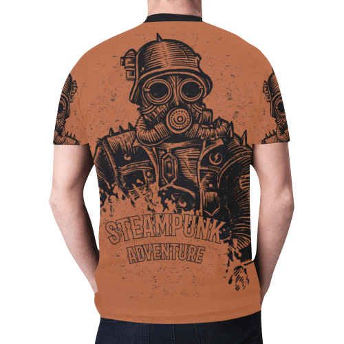 Retro Futurism Steampunk Adventure Soldier 1 New All Over Print T-shirt for Men (Model T45)