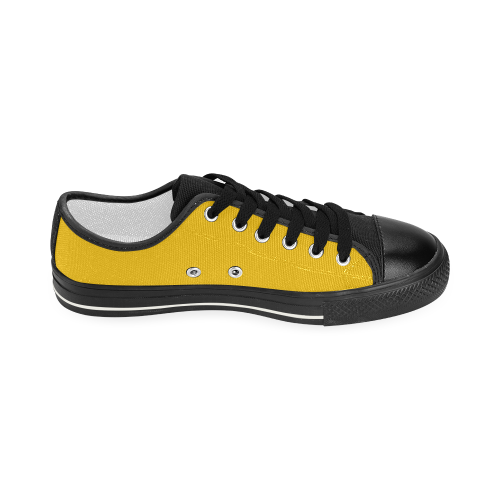Yellow Women's Classic Canvas Shoes (Model 018)