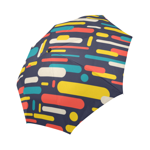 Colorful Rectangles Auto-Foldable Umbrella (Model U04)