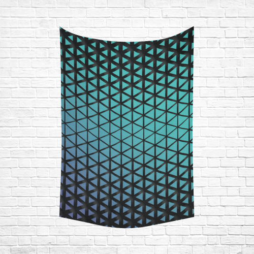 triangle patterns #pattern Cotton Linen Wall Tapestry 60"x 90"