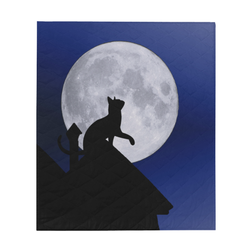 Moon Cat Quilt 60"x70"