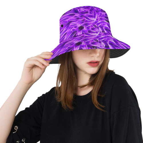 Lilac Chrysanthemum Topaz All Over Print Bucket Hat