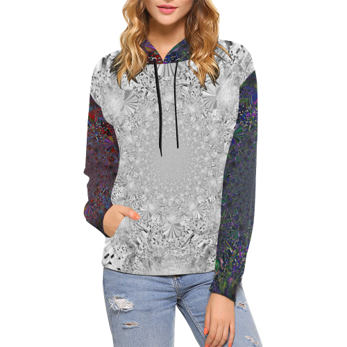 Clash2.0 All Over Print Hoodie for Women (USA Size) (Model H13)
