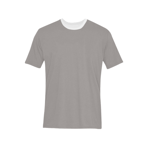 Ash Men's All Over Print T-Shirt (Solid Color Neck) (Model T63)