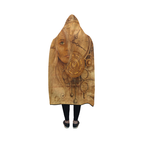 A Time Travel Of STEAMPUNK 1 Hooded Blanket 50''x40''