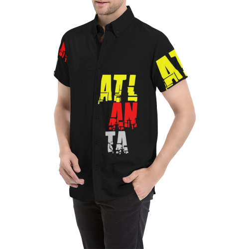 Atlanta by Artdream Men's All Over Print Short Sleeve Shirt (Model T53)