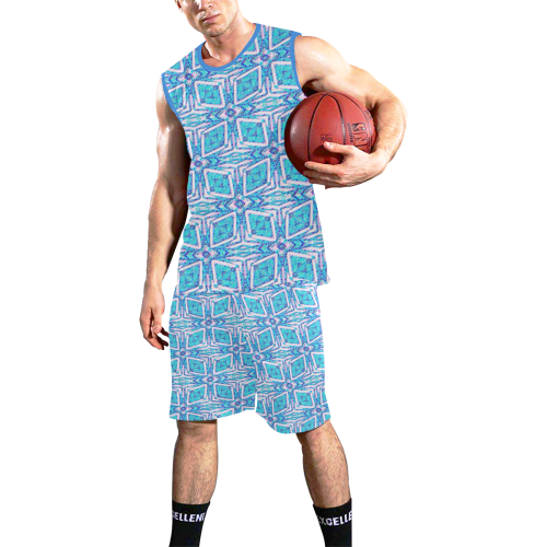 geometric doodle 1 All Over Print Basketball Uniform