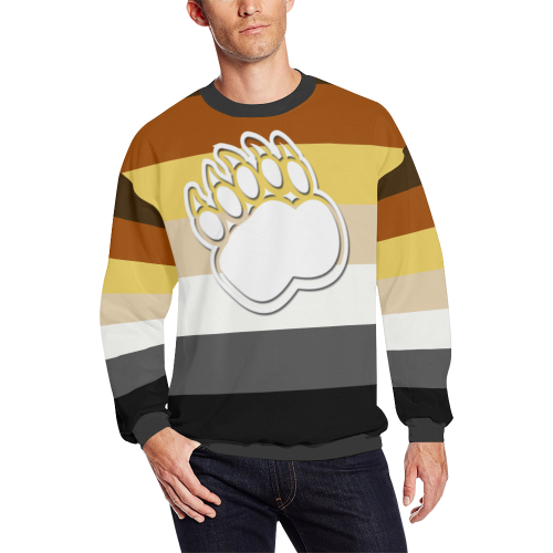 Gay Bear Flag All Over Print Crewneck Sweatshirt for Men/Large (Model H18)
