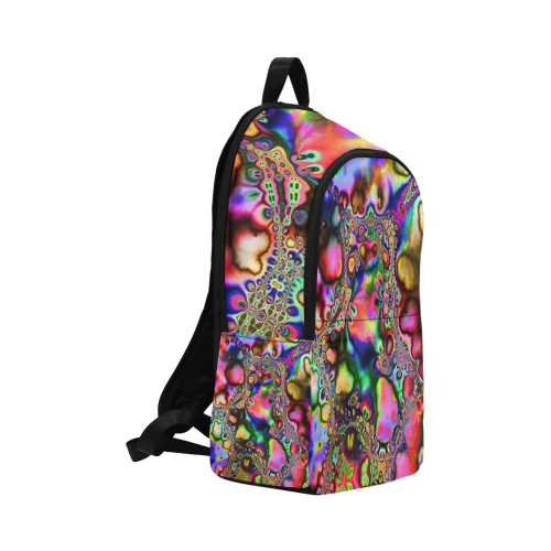 Rainbow Slick Fabric Backpack for Adult (Model 1659)