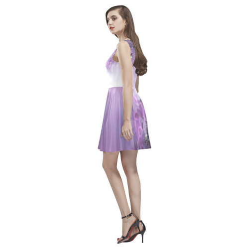 violet-orchids Thea Sleeveless Skater Dress(Model D19)