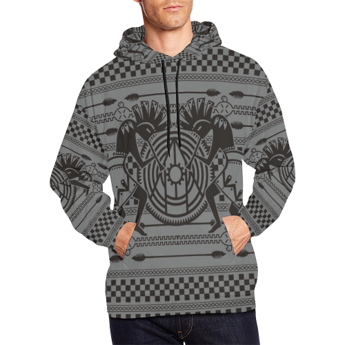 Native American Kokopelli Musicans - Modern Sun Ra All Over Print Hoodie for Men/Large Size (USA Size) (Model H13)