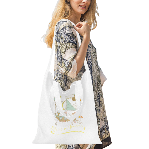 Life is a journey Canvas Tote Bag/Medium (Model 1701)