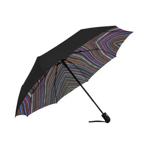 Wild Wavy X Lines 48 Anti-UV Auto-Foldable Umbrella (Underside Printing) (U06)