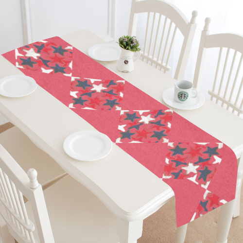 Centennial Cookies Checkers in Antique Red Table Runner 16x72 inch