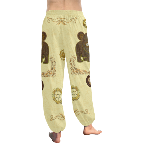 Awesome Steampunk Teddybear Women's All Over Print Harem Pants (Model L18)