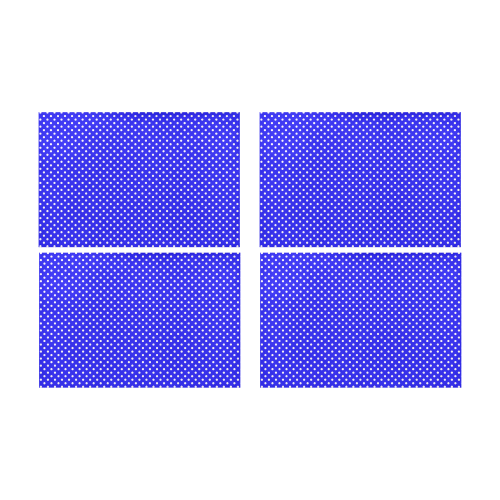 Blue polka dots Placemat 12’’ x 18’’ (Four Pieces)