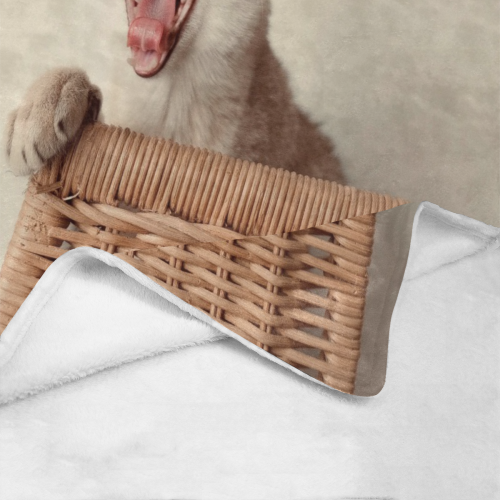 Yawning Cat Ultra-Soft Micro Fleece Blanket 50"x60"