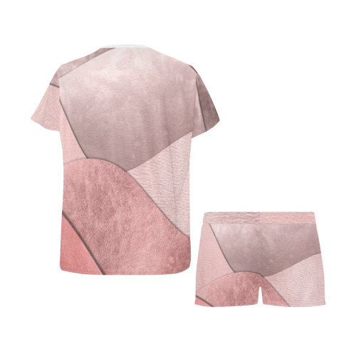 sun space #modern #art Women's Short Pajama Set (Sets 01)