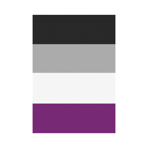 Asexual Flag Garden Flag 28''x40'' （Without Flagpole）