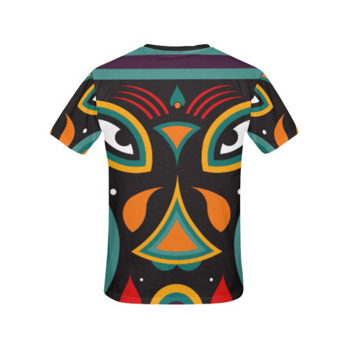 ceremonial tribal All Over Print T-shirt for Women/Large Size (USA Size) (Model T40)
