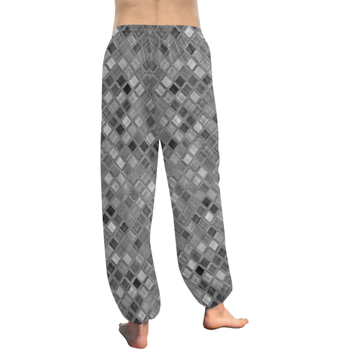 Grey Tiles Harem Pants Women's All Over Print Harem Pants (Model L18)