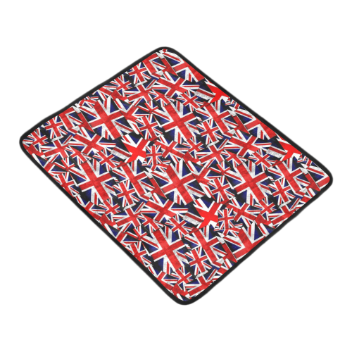 Union Jack British UK Flags Beach Mat 78"x 60"