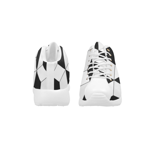 Abstract geometric pattern - black and white. Men's Basketball Training Shoes (Model 47502)