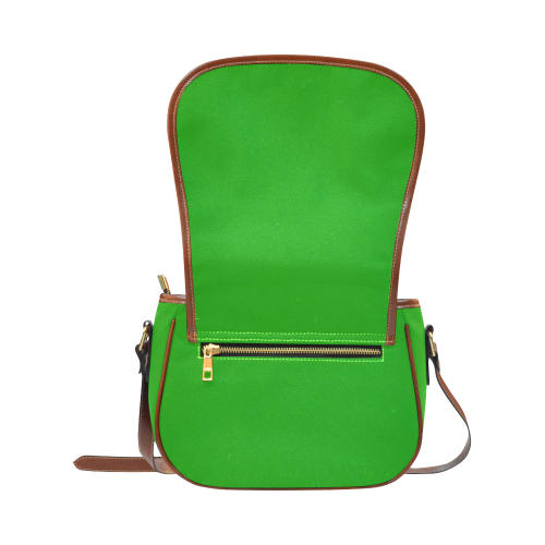 basic green solid color Saddle Bag/Large (Model 1649)