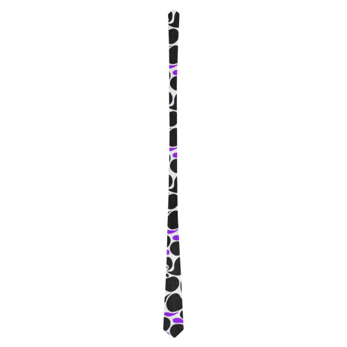 purple black paisley Classic Necktie (Two Sides)