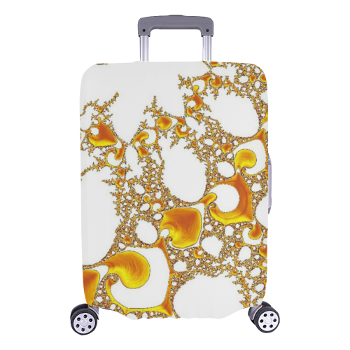 special fractal 04 orange Luggage Cover/Large 26"-28"