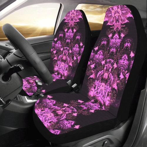 buterfly flowers 10 Car Seat Covers (Set of 2)
