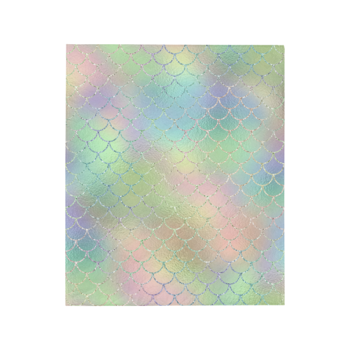 Pastel Mermaid Sparkles Quilt 50"x60"